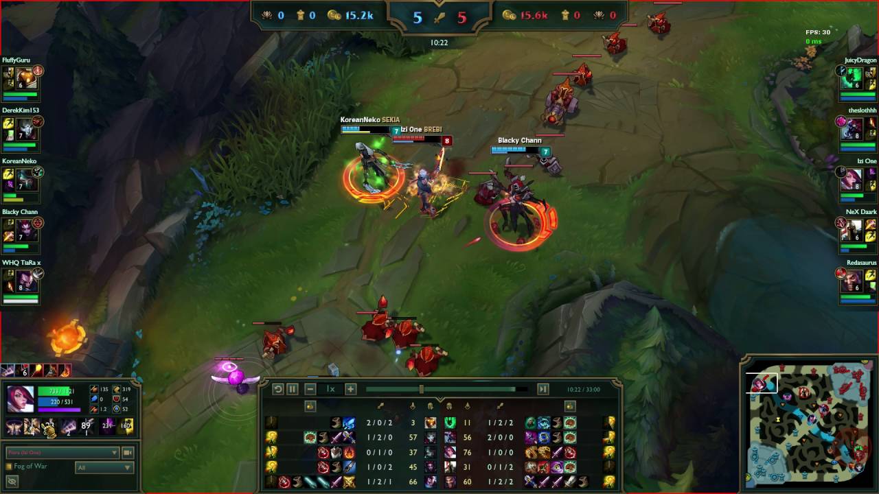 Fiora vs Akali Elise