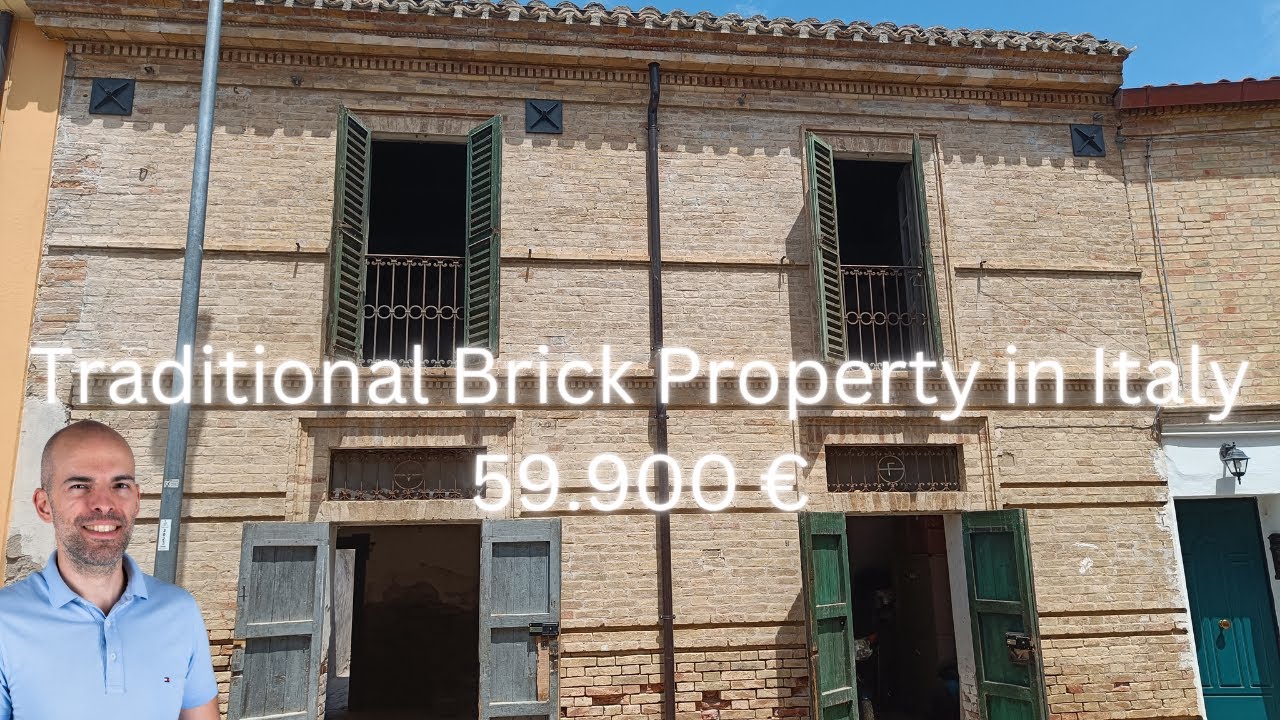 To Be Renovated Incredible BRICK HOUSE in Città Sant'Angelo Abruzzo Italy | Virtual Property Tour