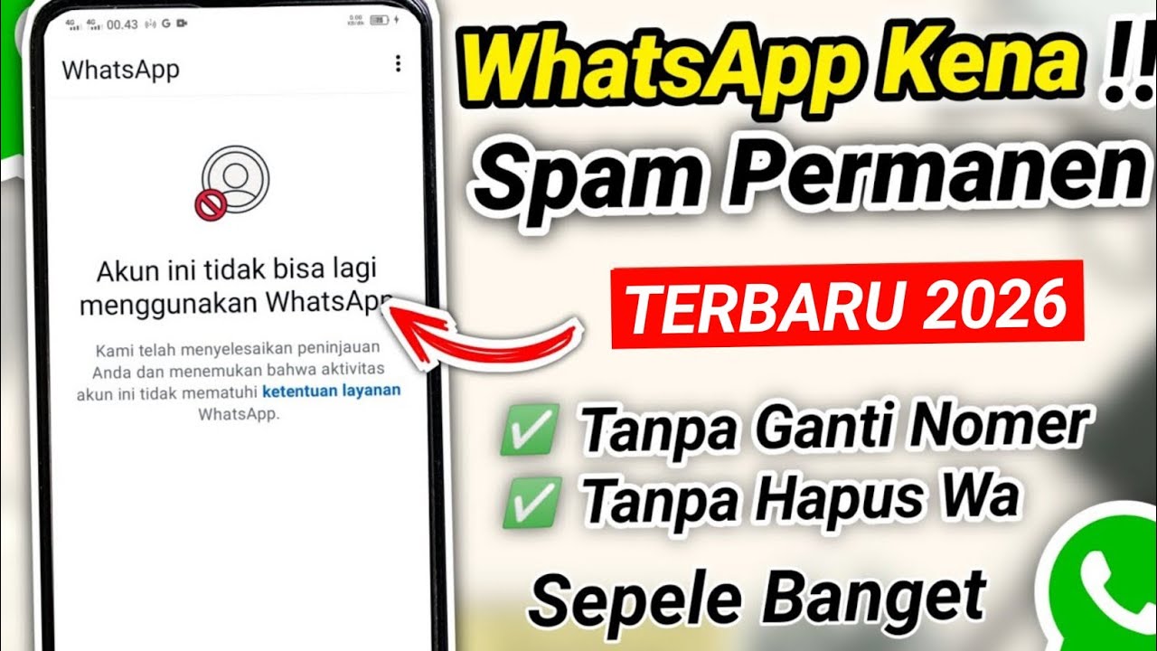 Wa Kena Spam Permanen ? Buka Pakai Cara ini || Cara Mengatasi Wa Terkena Spam Permanen