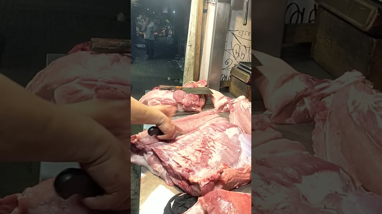 THE BEST PART OF MEAT PORK BELLY CUTTING #VIRAL #PORK #BELLY