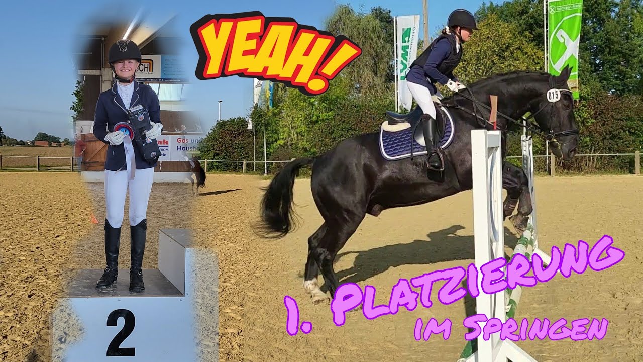 Turniervlog Bruchmühlen Teil 1 - Mia's 1. Platzierung im Springen 🎉🥳🥰