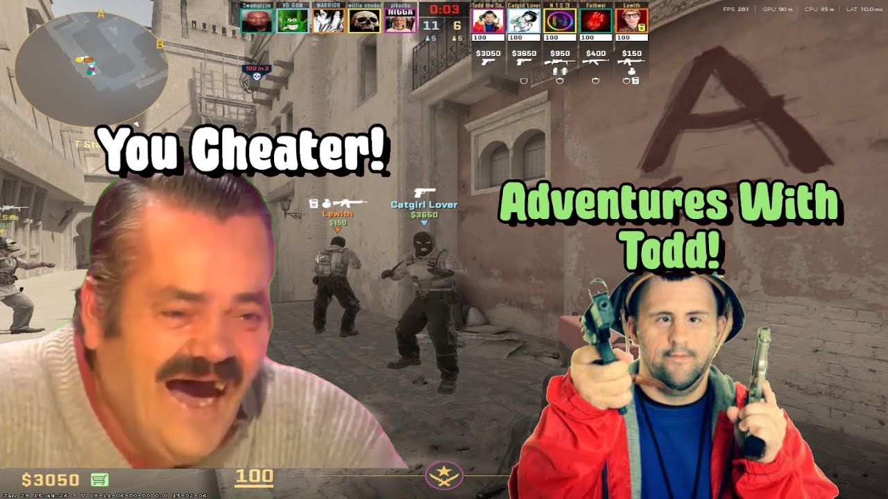 CS2, но Тодд — саркастичный товарищ по команде.