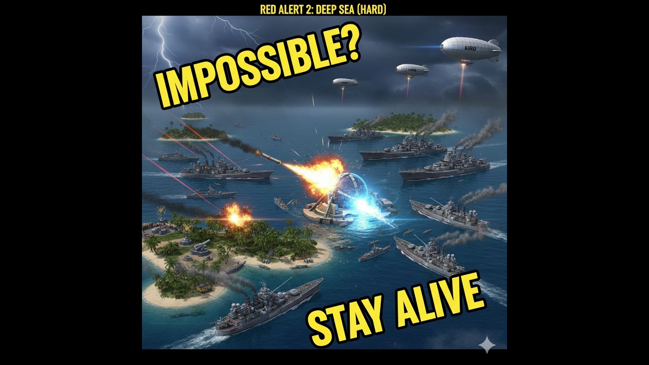 Surviving Hardest Red Alert 2 Allied Mission -  Deep Sea