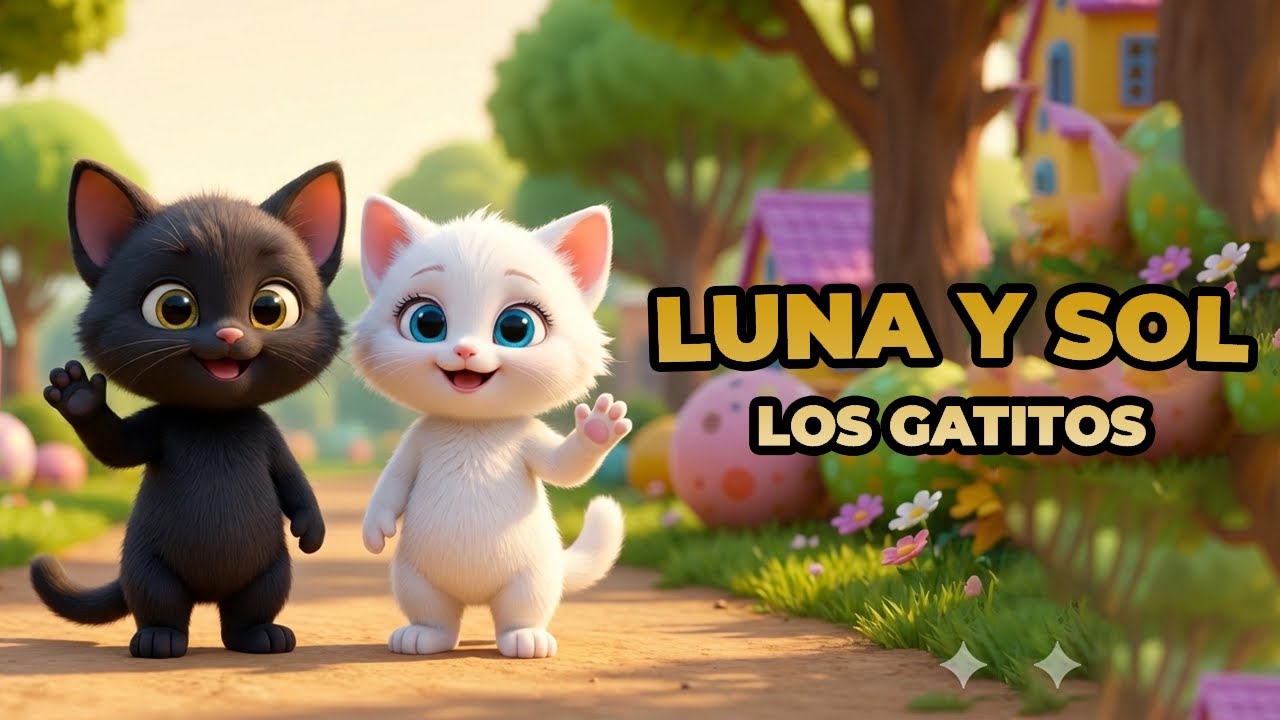 Luna y Sol 🐱🎶 | Canción Infantil Karaoke (CON LETRA) | Baila y Canta