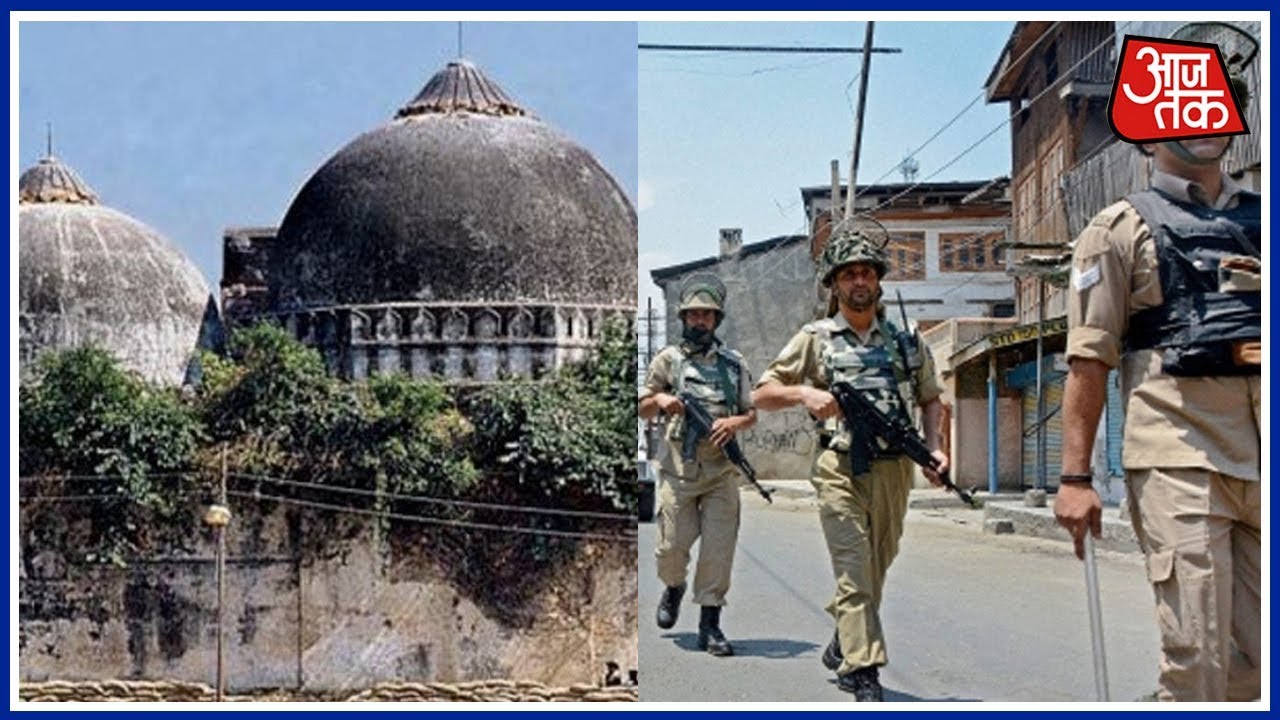 Security Beefed Up In Ayodhya On Babri Masjid Demolition 25th Anniversary