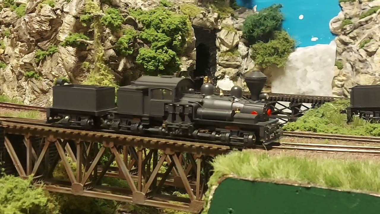 Shay locomotive after rebuilding it and getting it running