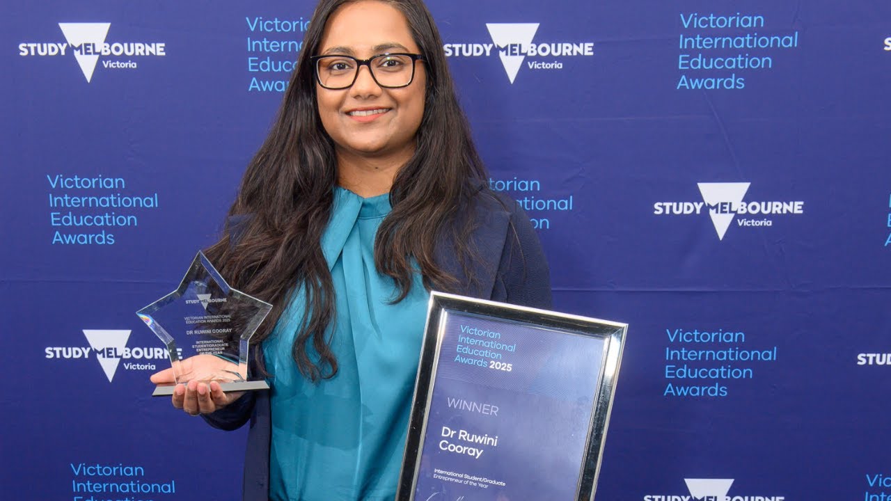 Dr Ruwini Cooray, Victoria's International Student/Graduate - Entrepreneur of the Year 2025