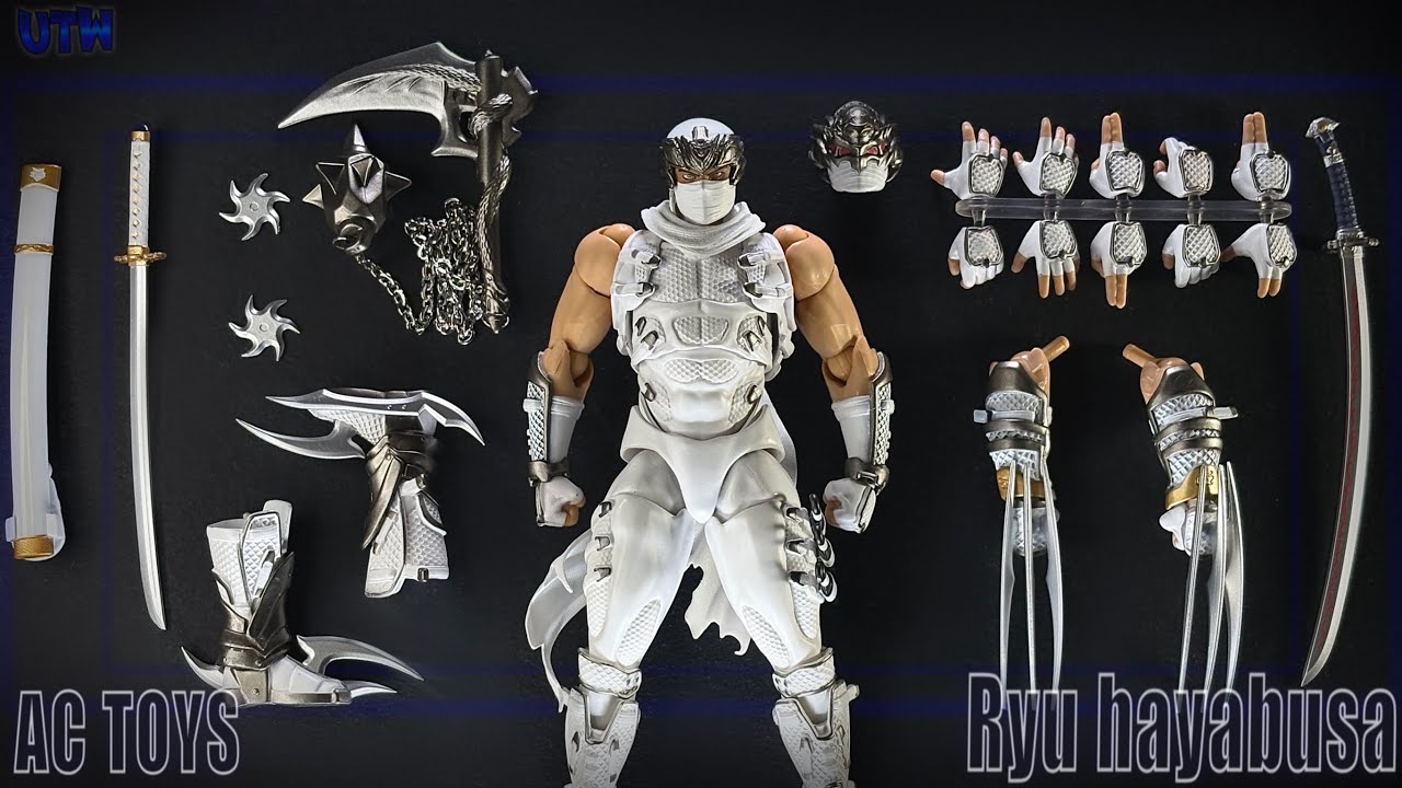 Um Bootleg Premium !!!  AC Toys Ryu Hayabusa Versão Branco !!!
