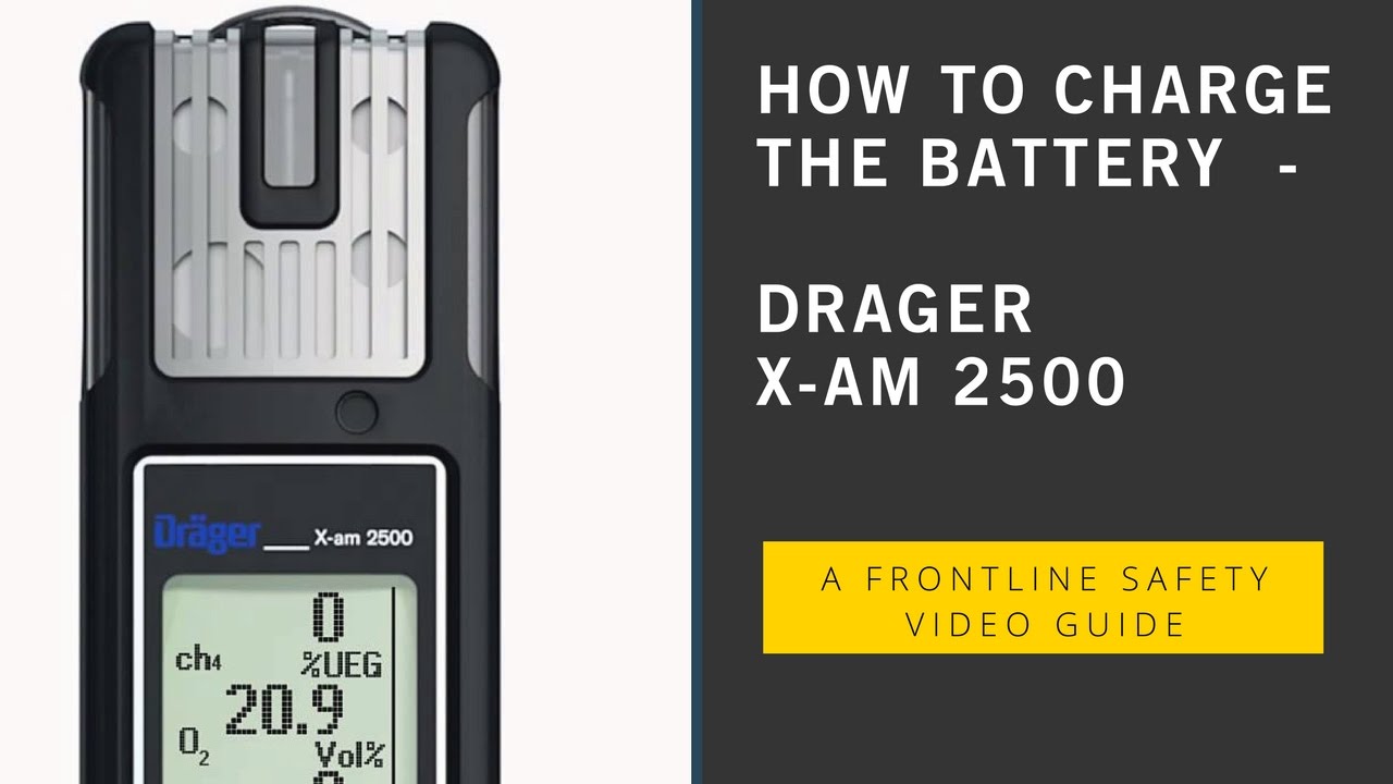 Drager X-am 2500 - How to Charge the Battery