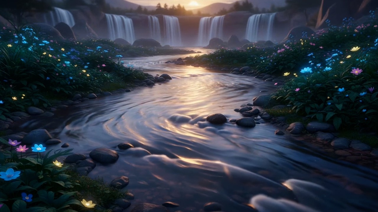 River Ambience and Relaxing Piano Music 🌊✨ Stress Relief, Study, and Better Sleep