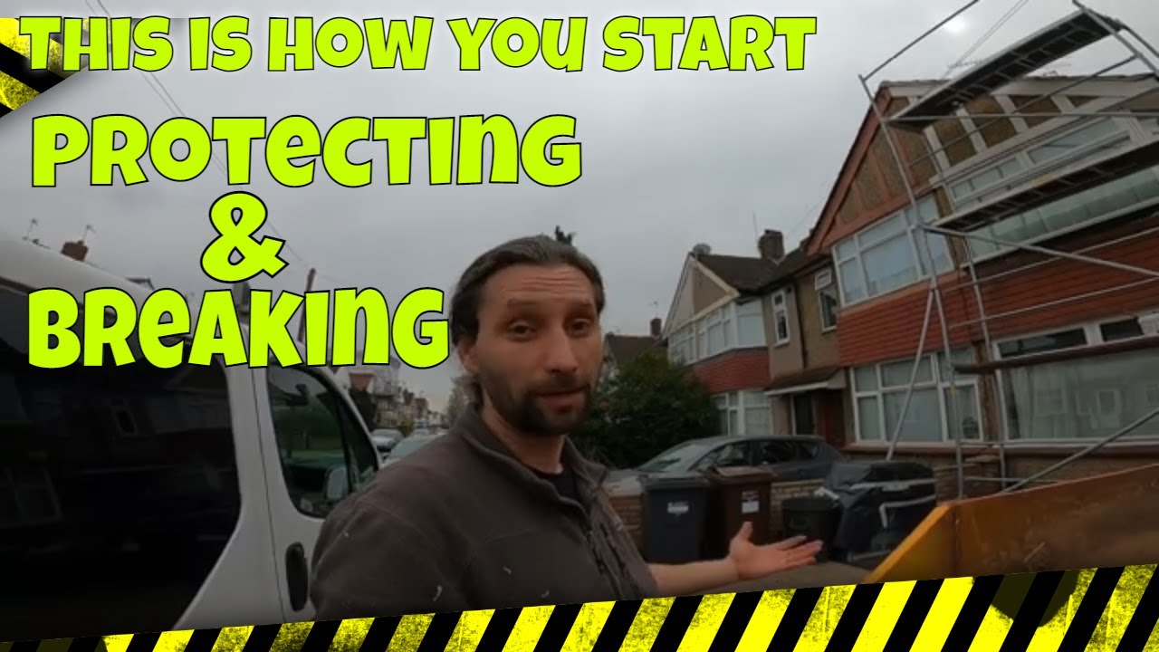 Preparing for external wall insulation part1