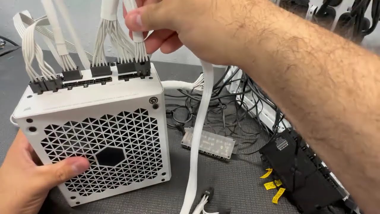 Corsair RM850 POWER SUPPLY UNBOXING AND FULL INSTALL