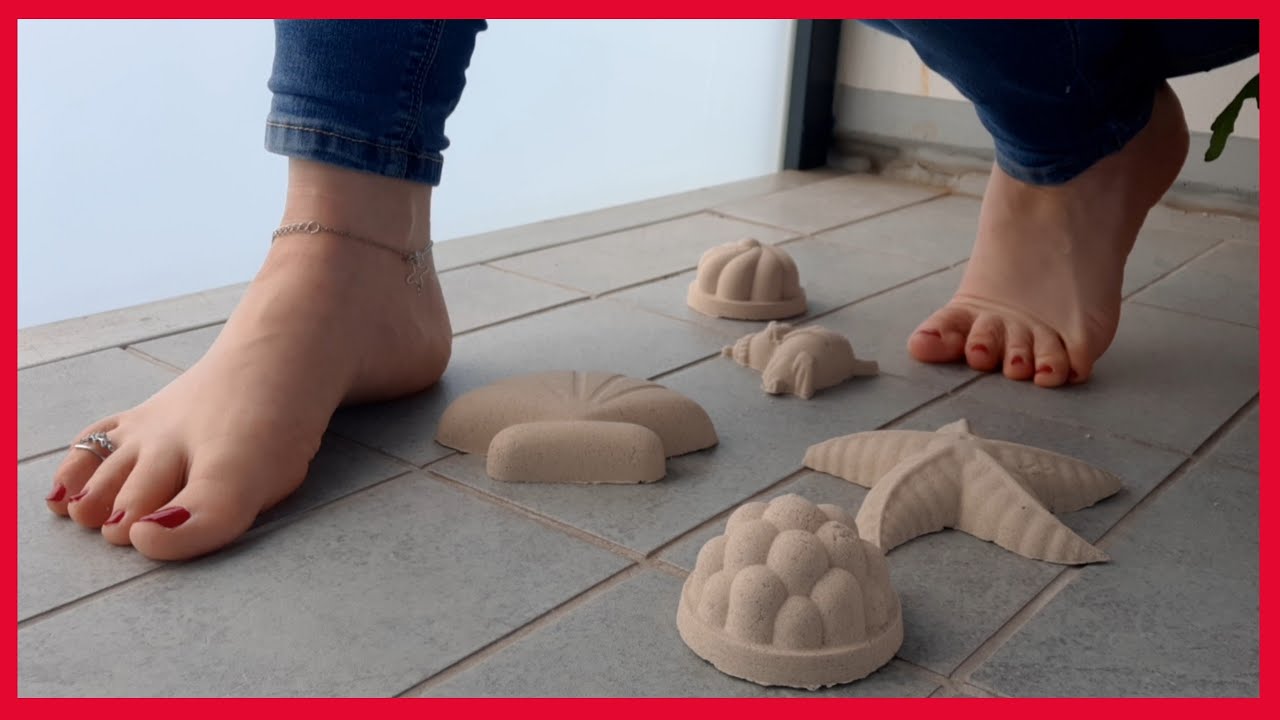 321 - Meine F&uuml;&szlig;e spielen mit kinetischem Sand #WirBleibenZuhause #StayAtHome #MissSweetMystery