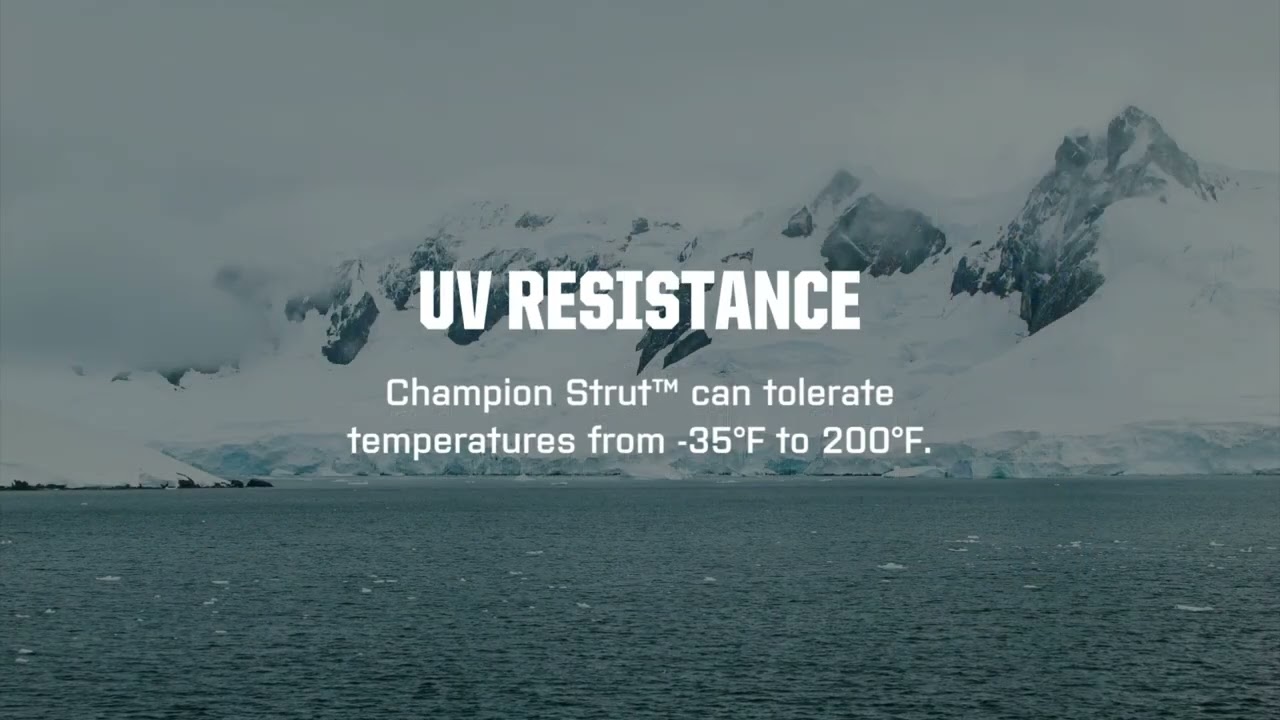 Champion Strut&trade;: Corrosion-Resistant Fiberglass Strut Channel