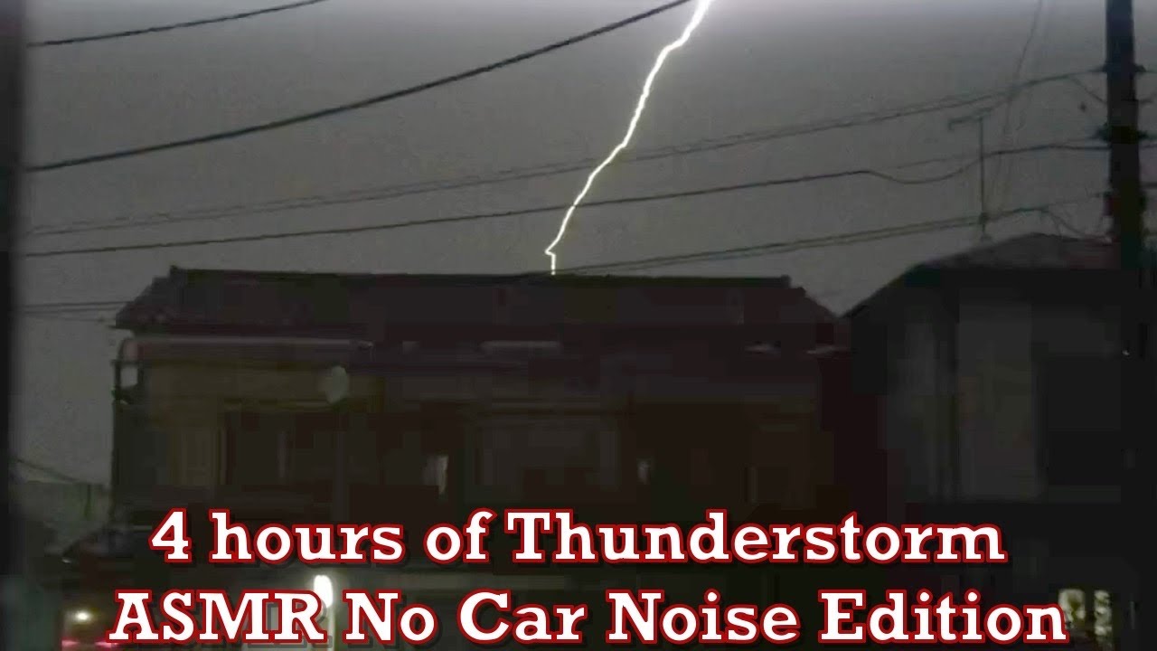 ASRM Japan Thunderstorm Rare Plasma Cloud 2018.08.27 Rain Storm Sleep Mediate Relax Tokyo Suburb
