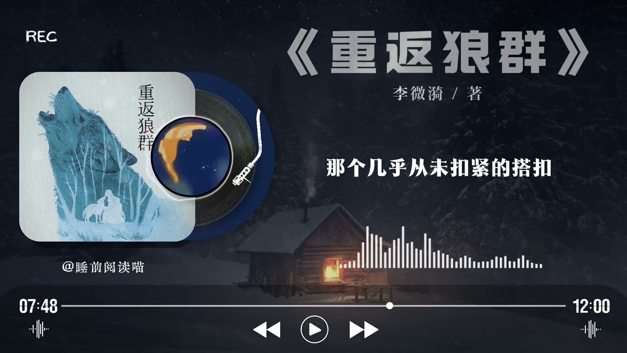 《重返狼群》真实传奇｜一位画家与狼崽的生死互救：野性与人性的边境究竟在哪里？｜睡前文学说｜Bedtime Literature Talks