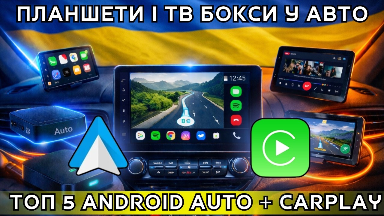 ТОП-5 ПРИСТРОЇВ З ANDROID AUTO ТА CARPLAY ДЛЯ АВТОМОБІЛЯ: ПОВНИЙ АПГРЕЙД МУЛЬТИМЕДІЙНОЇ СИСТЕМИ