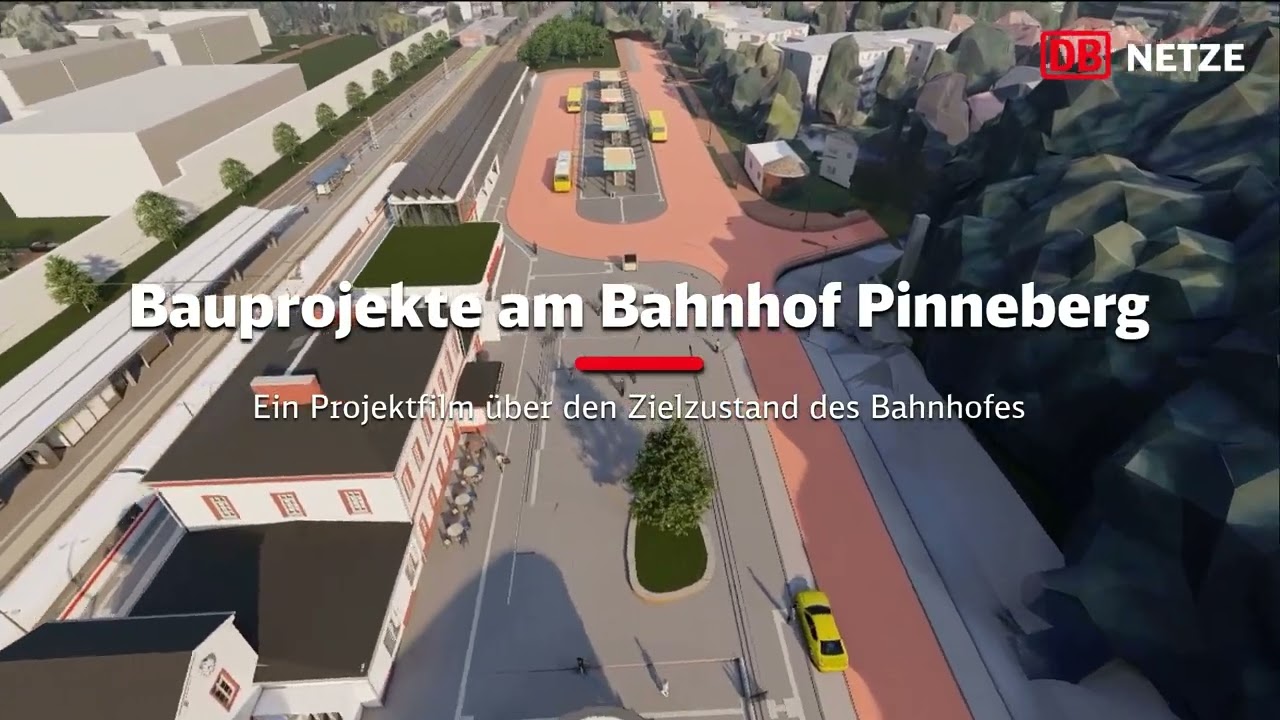 Visualisierung des Bahnhofs Pinneberg nach den Modernisierungsarbeiten – Teil 1/4