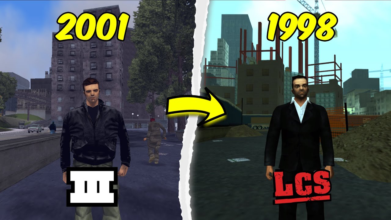 GTA LCS is DIFFERENT than III - Map Comparison