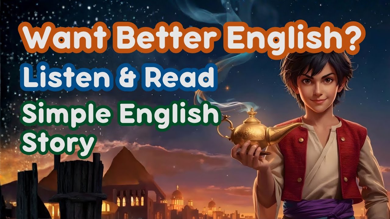 Aladdin and The Magic Lamp (Level 1) | Simple English Story for Beginners