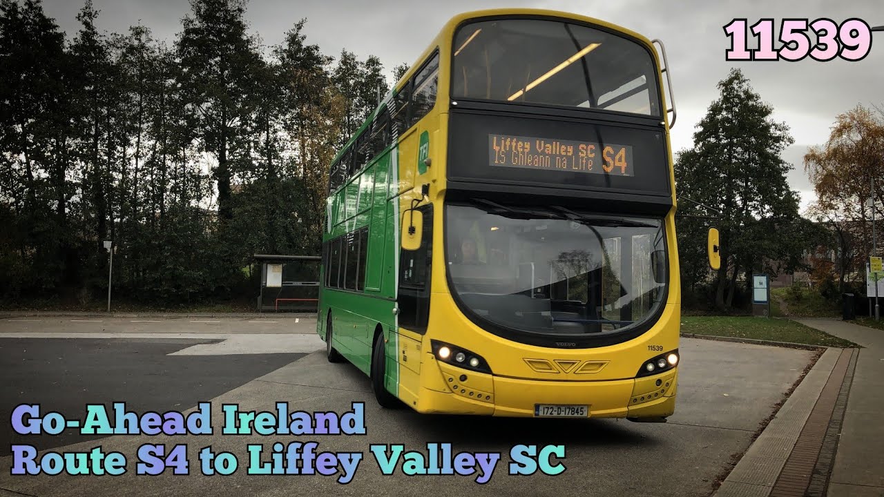 Go-Ahead Ireland | Route S4 (UCD to Liffey Valley SC) | Full Route Visual | 11539 (172-D-17845)