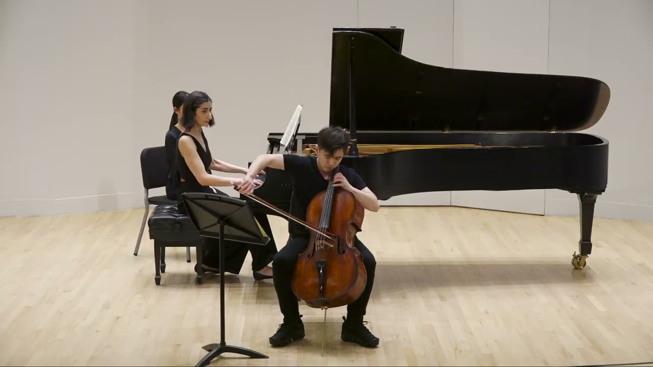 Chase Park and Eylul Esme Bolucek play Beethoven Cello Sonata No. 3 in A Major Op. 69