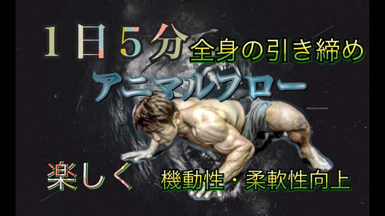 １日５分の動物の動きで全身運動[Animal Flow]