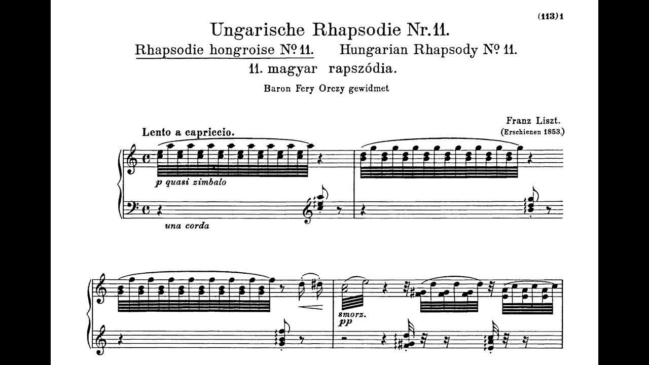 Liszt - Hungarian Rhapsody No. 11 [Martin Ivanov]