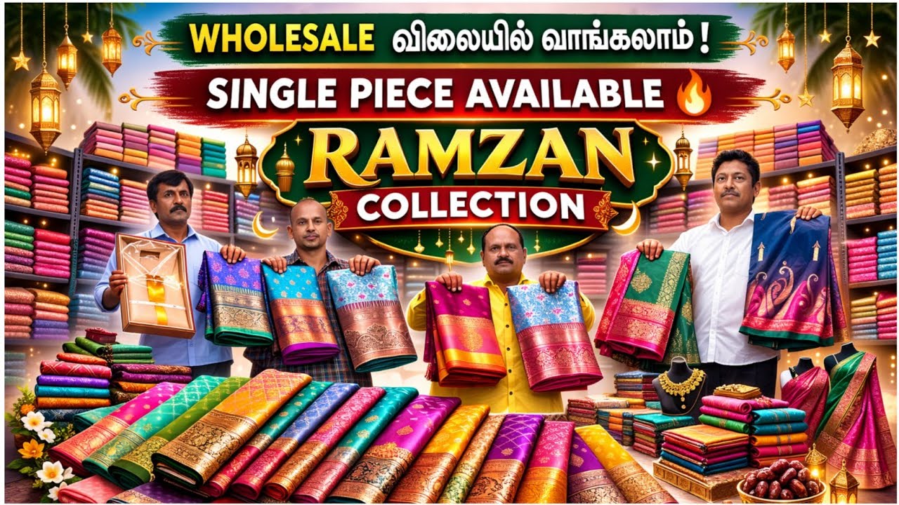 ₹100 onwards Banarasi Silk Saree for Eid🔥 | Latest Ramzan Collection in Chennai | Explorer Chellam 