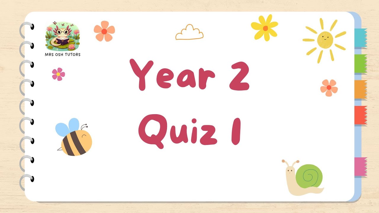 Fun educational quiz for Y2 age 5-7 children. Perfect for SATS revision and 7+ prep.