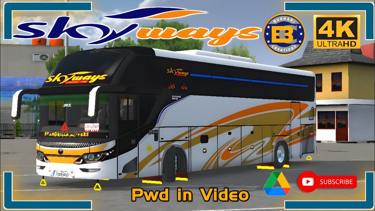 SkyWays Nova Yutong Master 2026 | Full Ultra HD Livery | Srikandi Shd | BUSSID | Bukhari Creation