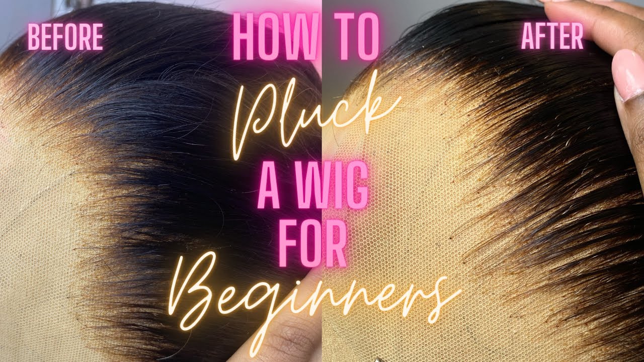 How To Pluck A Frontal Wig For Beginners Ft. SHINING GIRL HAIR