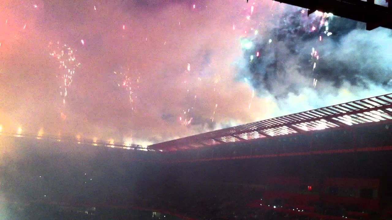 feu d'artifice d'inauguration stade du HAINAUT le 26/07/2011