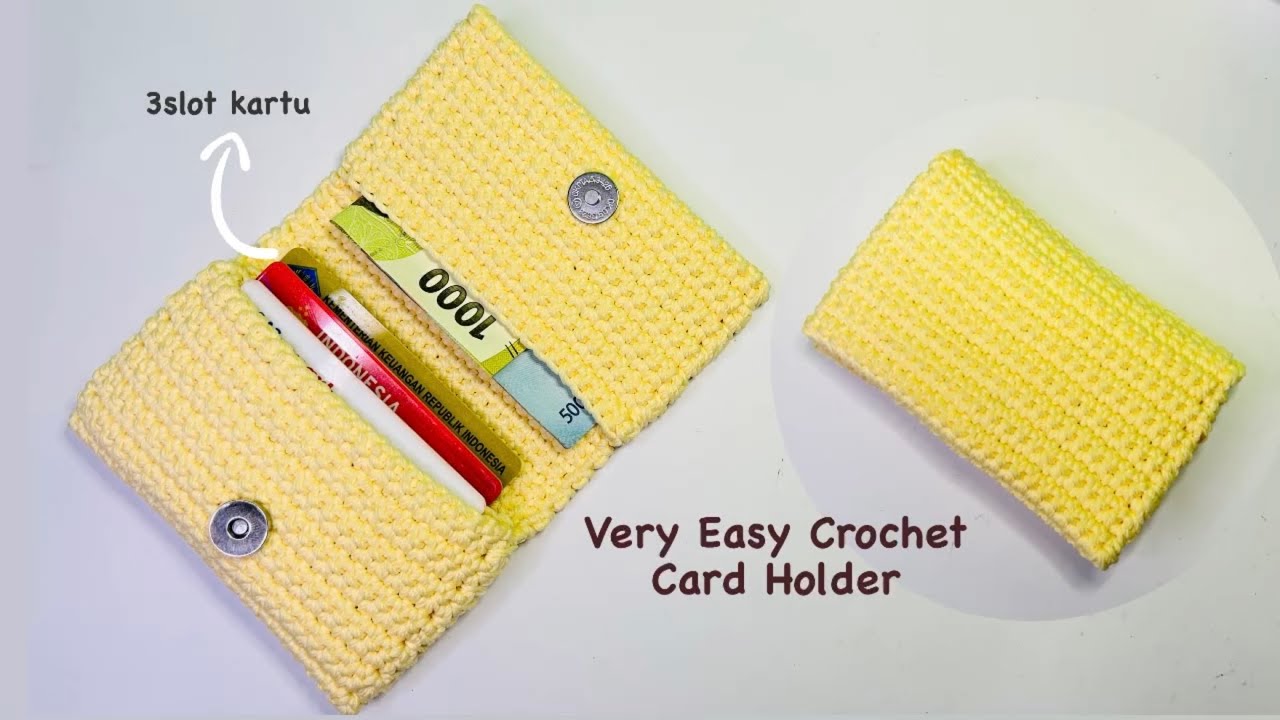 Very Easy & Beautiful Crochet Purse 👛 | Cara Membuat Dompet Rajut Super Mudah