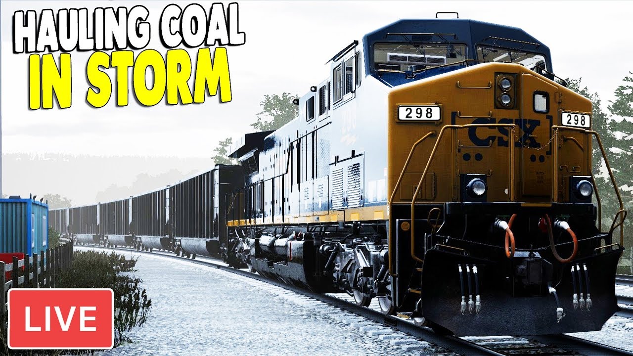LIVE -  HUGE HEAVY COAL HAUL IN AMERICA | Train Sim World Gameplay