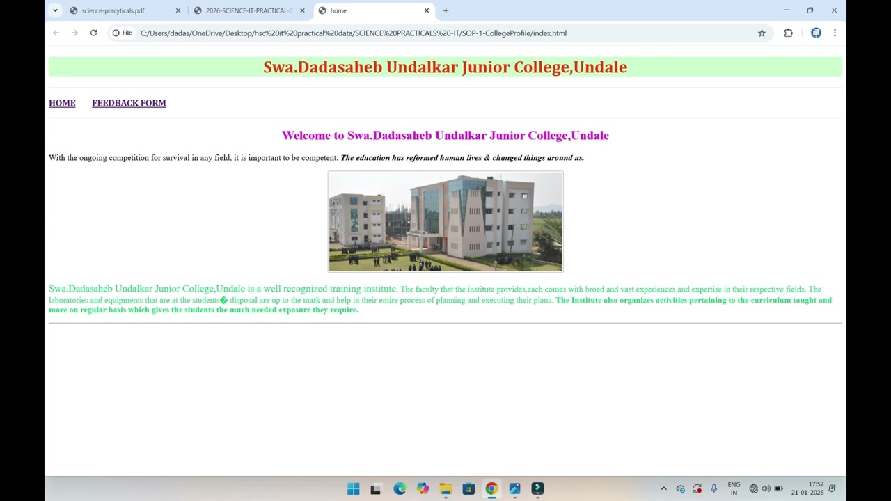 INFORMATION TECHNOLOGY - HSC PRACTICAL EXAM DETAILS