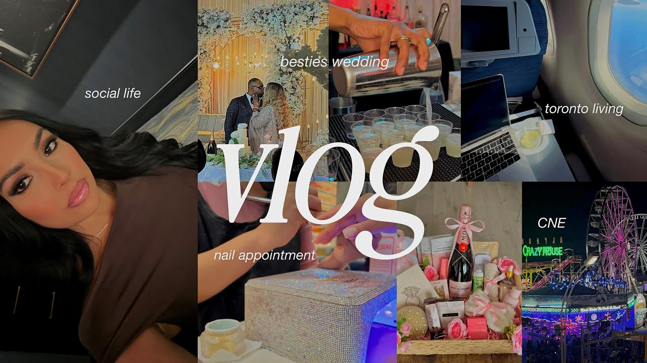 monthly vlog 🎀 productive mornings, toronto living, wedding celebrations, nail appt, social life!