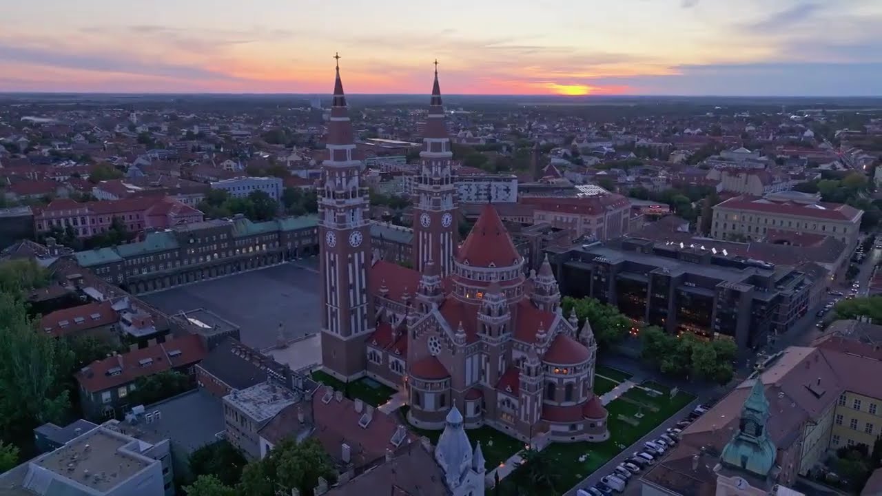 Szeged 🇭🇺 | Hungary from Above | 30 Minutes of Silent Aerial Calm in 4K