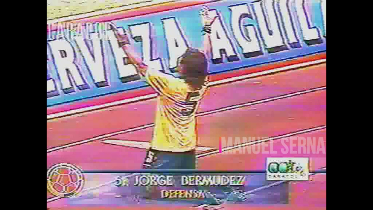 Colombia (4) vs Chile (1). Eliminatorias Mundial de fútbol Francia 98. Fragmentos del partido.