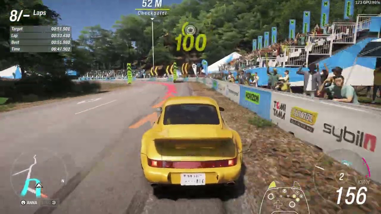 Forza Horizon 6: Porsche 911 Turbo S Leichtbau - Monthly Rivals @ Narai-Juki Circuit - 51.295