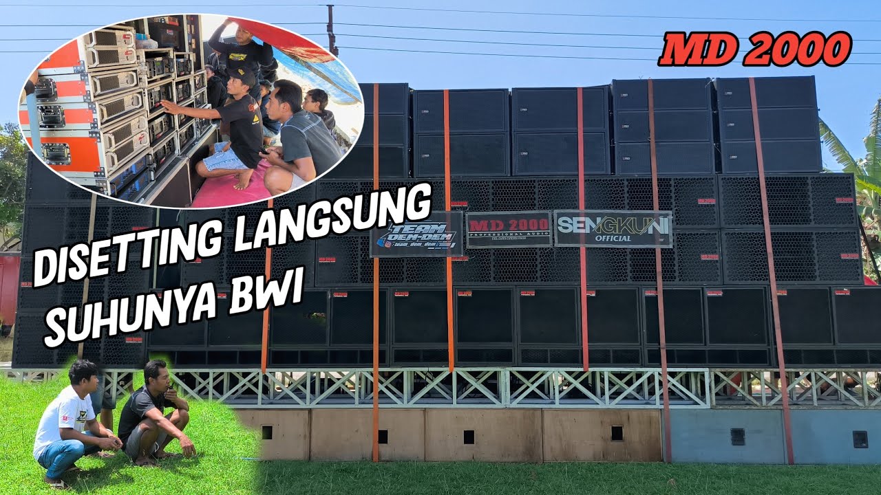 Proses setting begitu Rumit sound Segede ini,,ditangani langsung Mas Hengki Bwi