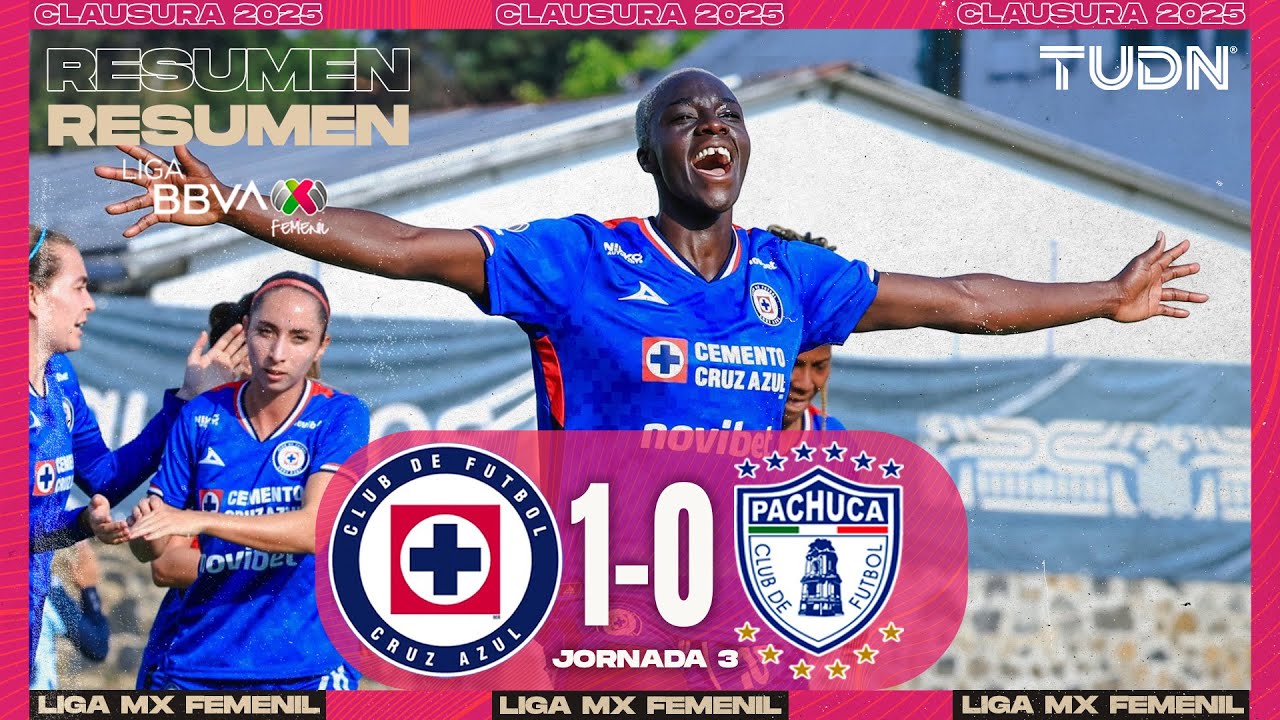 RESUMEN Y GOLES - Cruz Azul vs Pachuca | Liga MX Femenil - Jornada 3 Clausura 2026 | TUDN