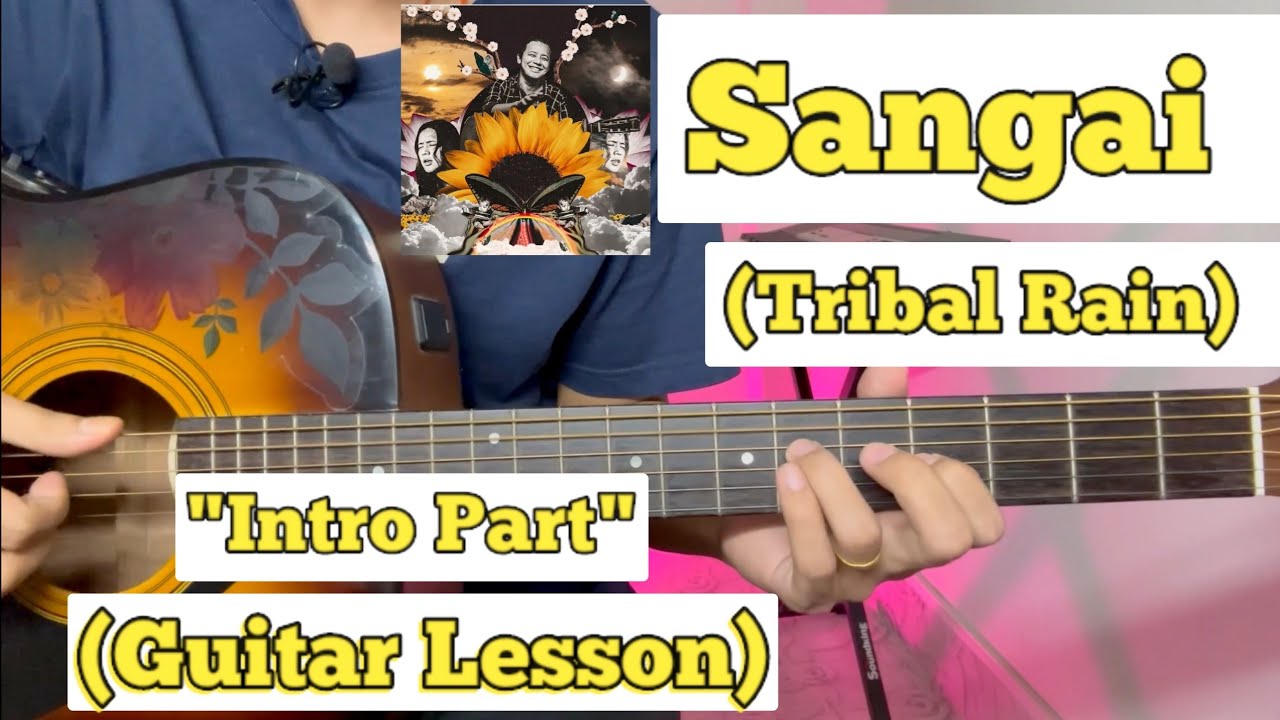 Sangai - Tribal Rain | Guitar Lesson | Intro Solo | (With Plucking)