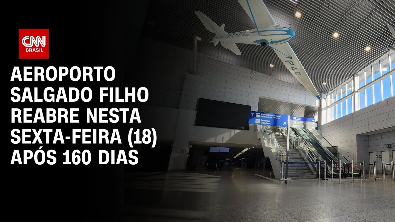 Aeroporto Salgado Filho reabre nesta sexta-feira (18) após 160 dias | BASTIDORES CNN