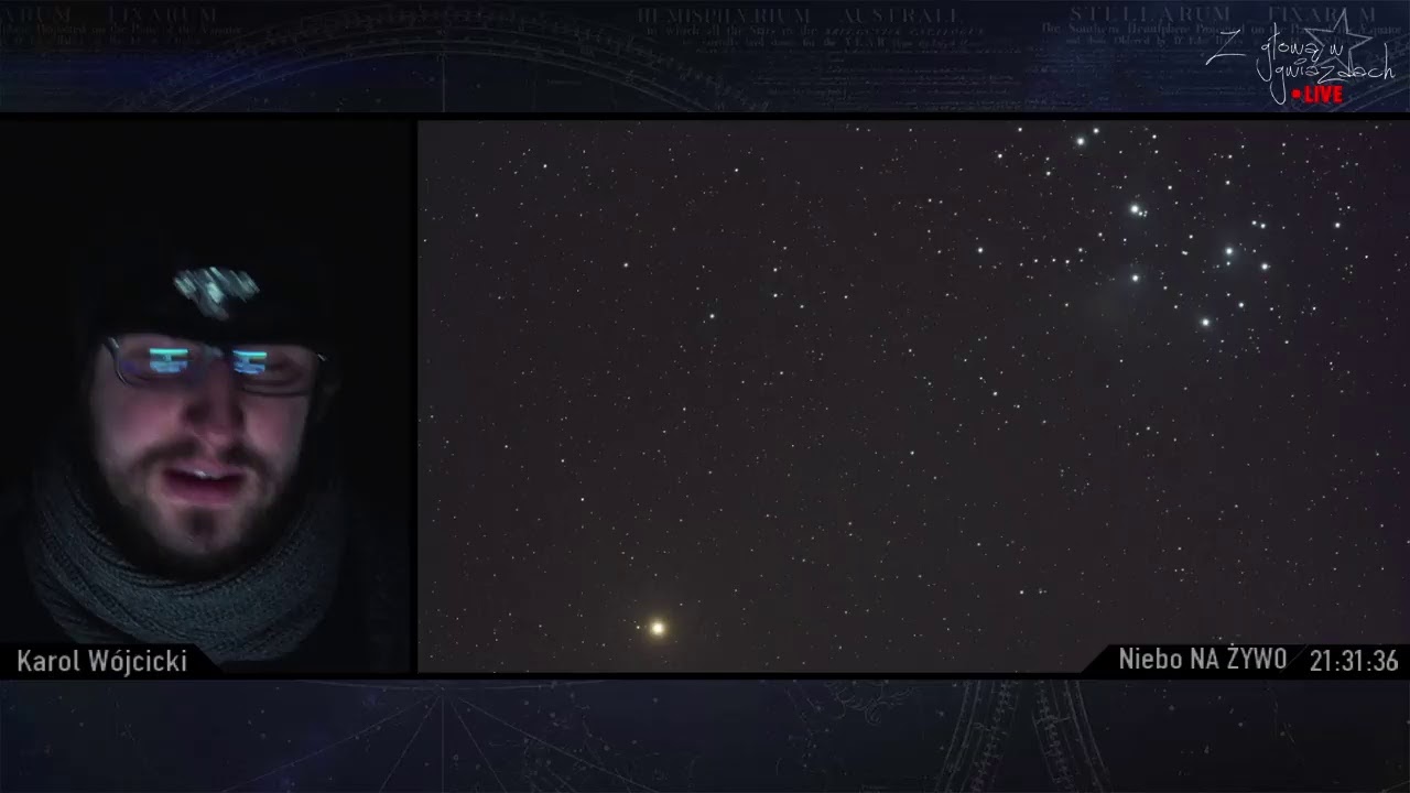 Koniunkcja Marsa i Plejad (M45) | Z głową w gwiazdach LIVE #Obserwacje