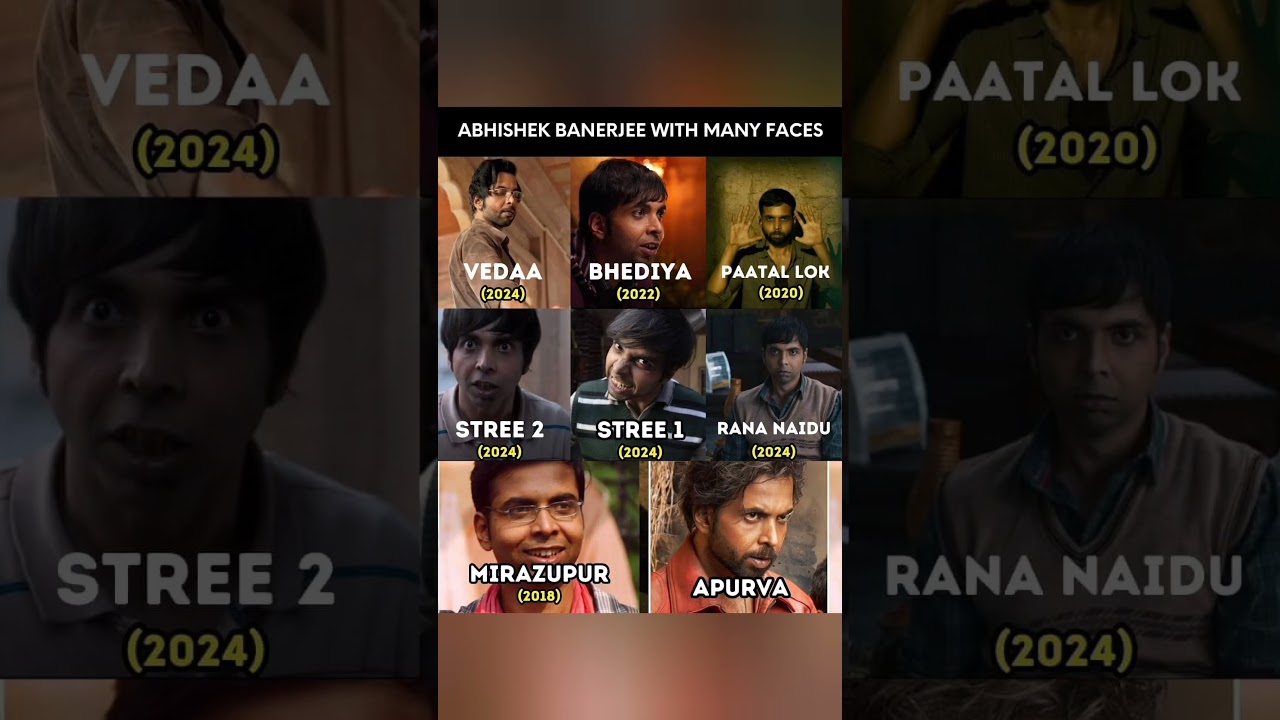Abhishek Banerjee: Versatile actor, master diverse and dynamic roles.#abhishekbanerjee #vedaa#shorts