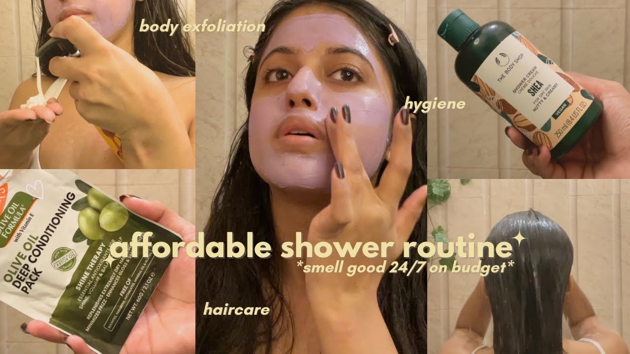 my affordable shower routine🛁🎀 haircare, bodycare, hygiene & skincare🫧 everything pamper routine⭐️🫧
