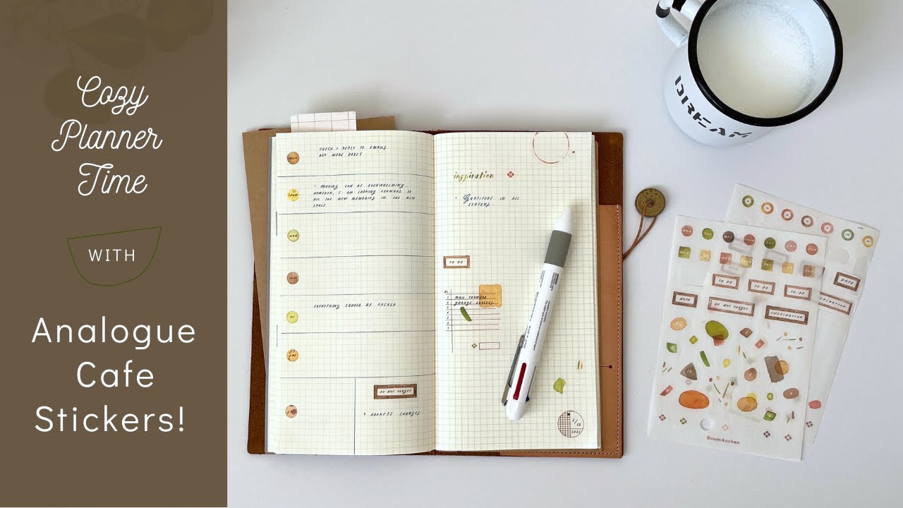 Cozy Planner Time with BK Analogue Cafe Stickers // Eunice