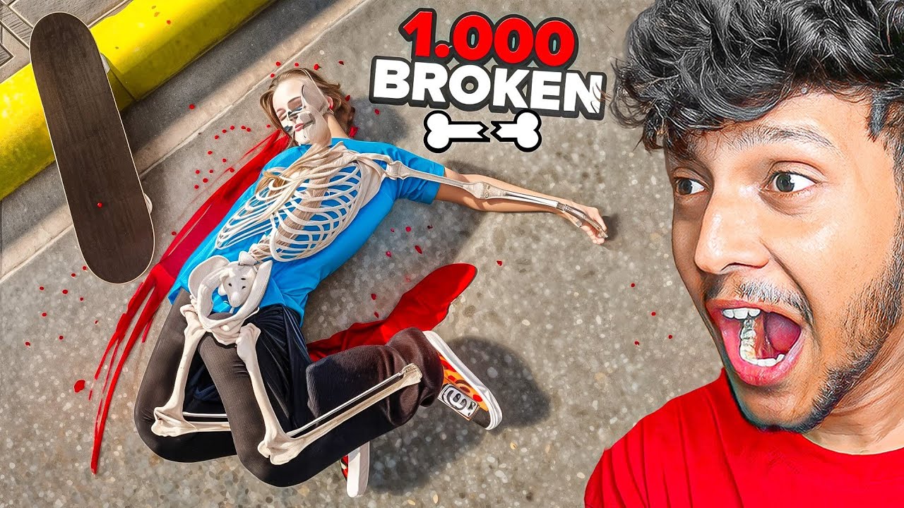 BREAKING ALL 1000 BONES As a ProfessionalBoarder!