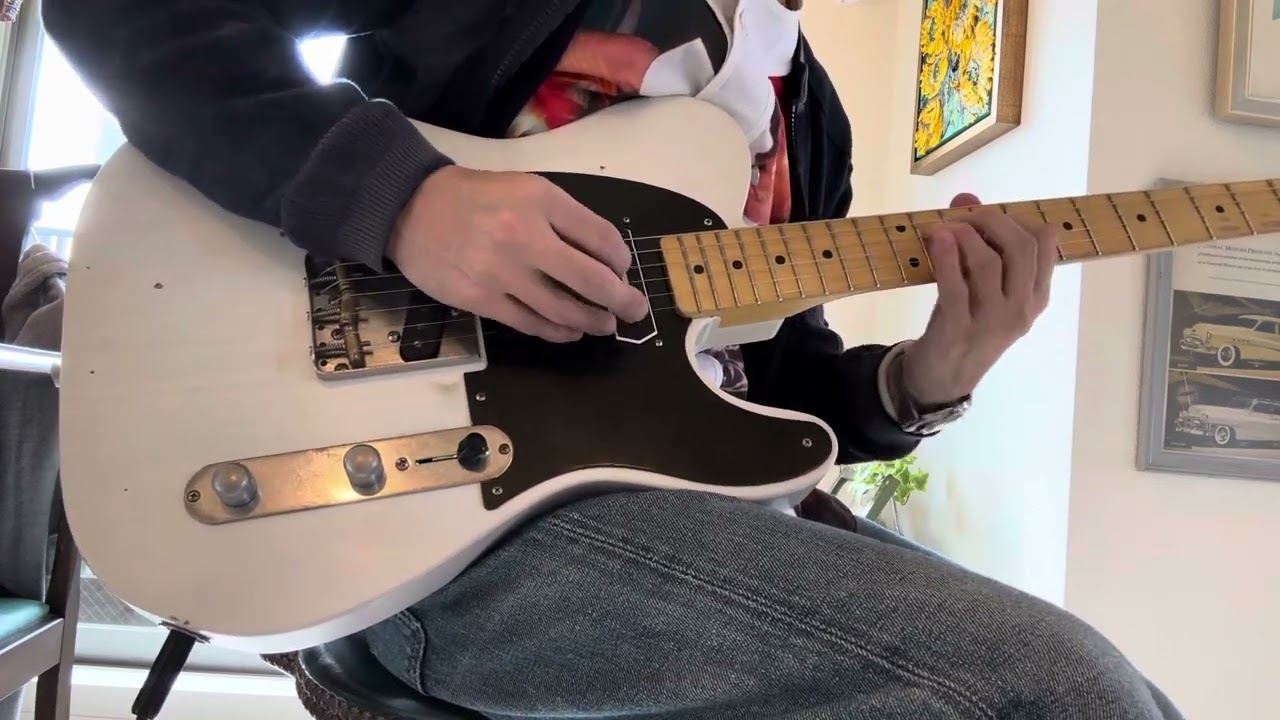 Fender 57 Custom Tweed Champ on Jazz Guitar